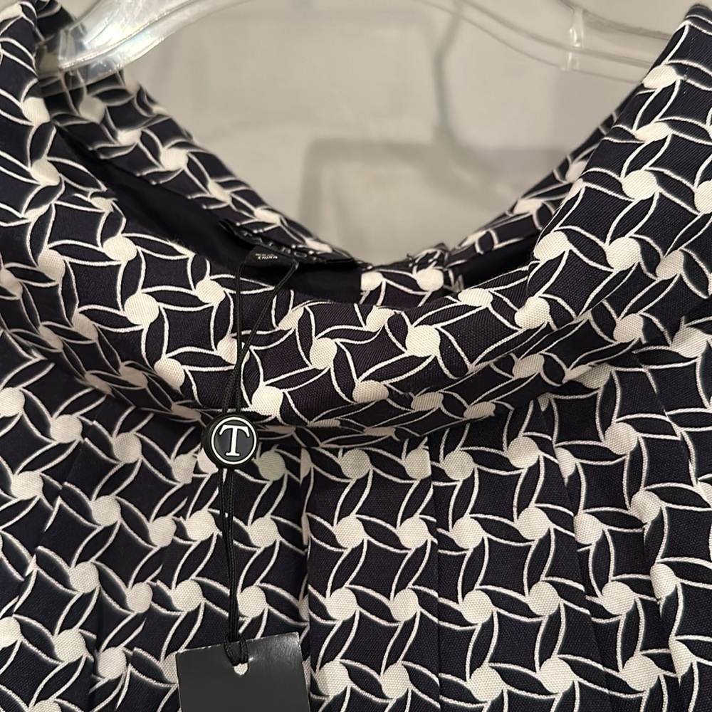 TALBOTS cotton silk shawl collar dress 8 - Picture 3 of 9